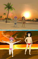 Anime Sunset Beach BG 2 by wbd on DeviantArt