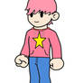 Human!Kirby in the Paper Mario style