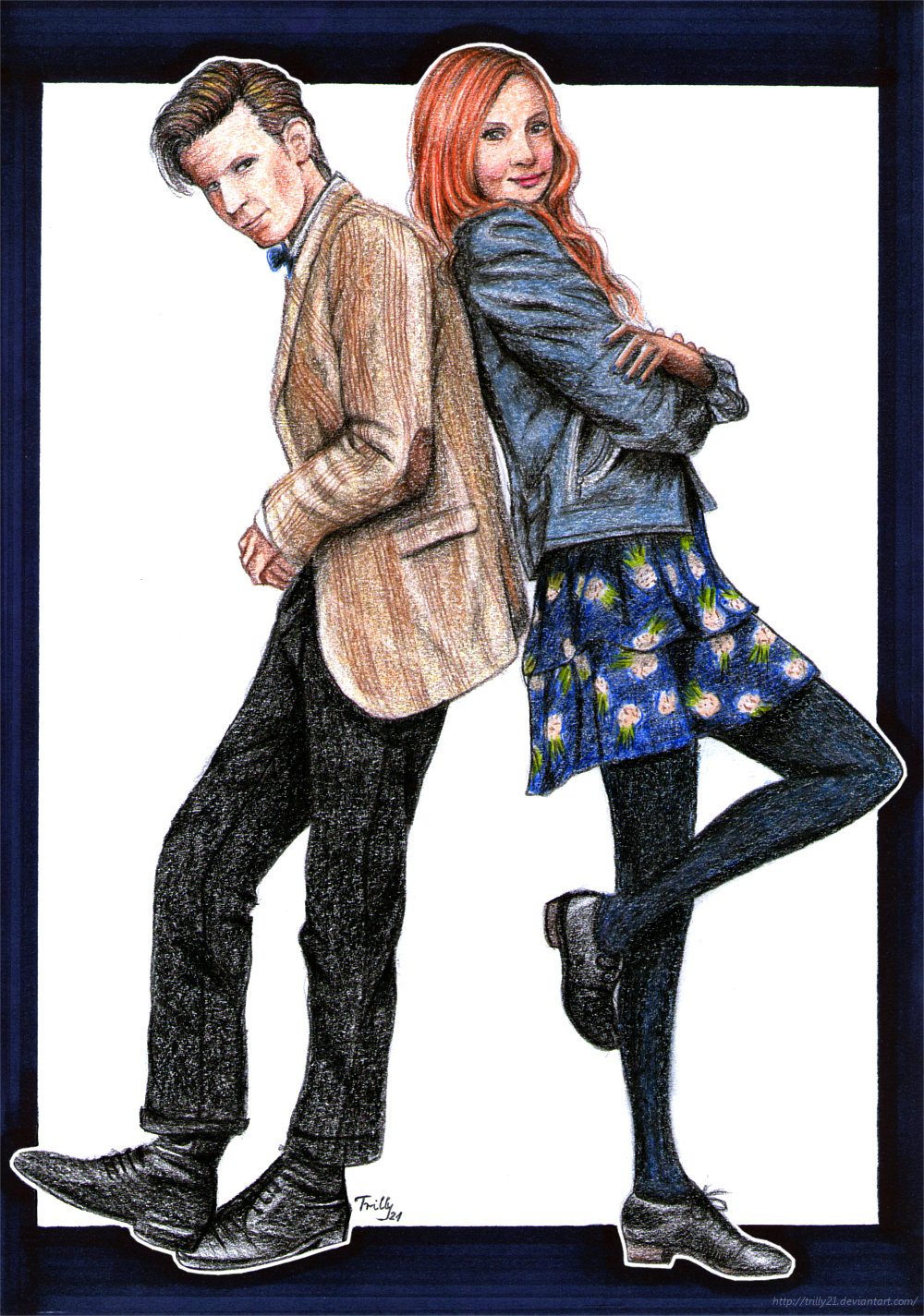 Matt Smith and Karen Gillan