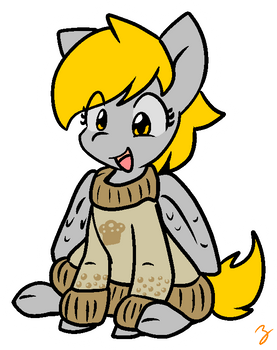 Muffinpone in a sweater