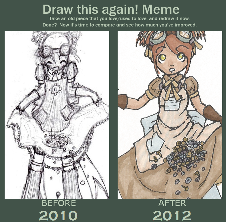 Steampunk Lolita .:Before and After:.