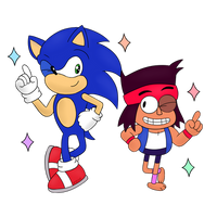 OK KO, Let's be heroes with Sonic!~