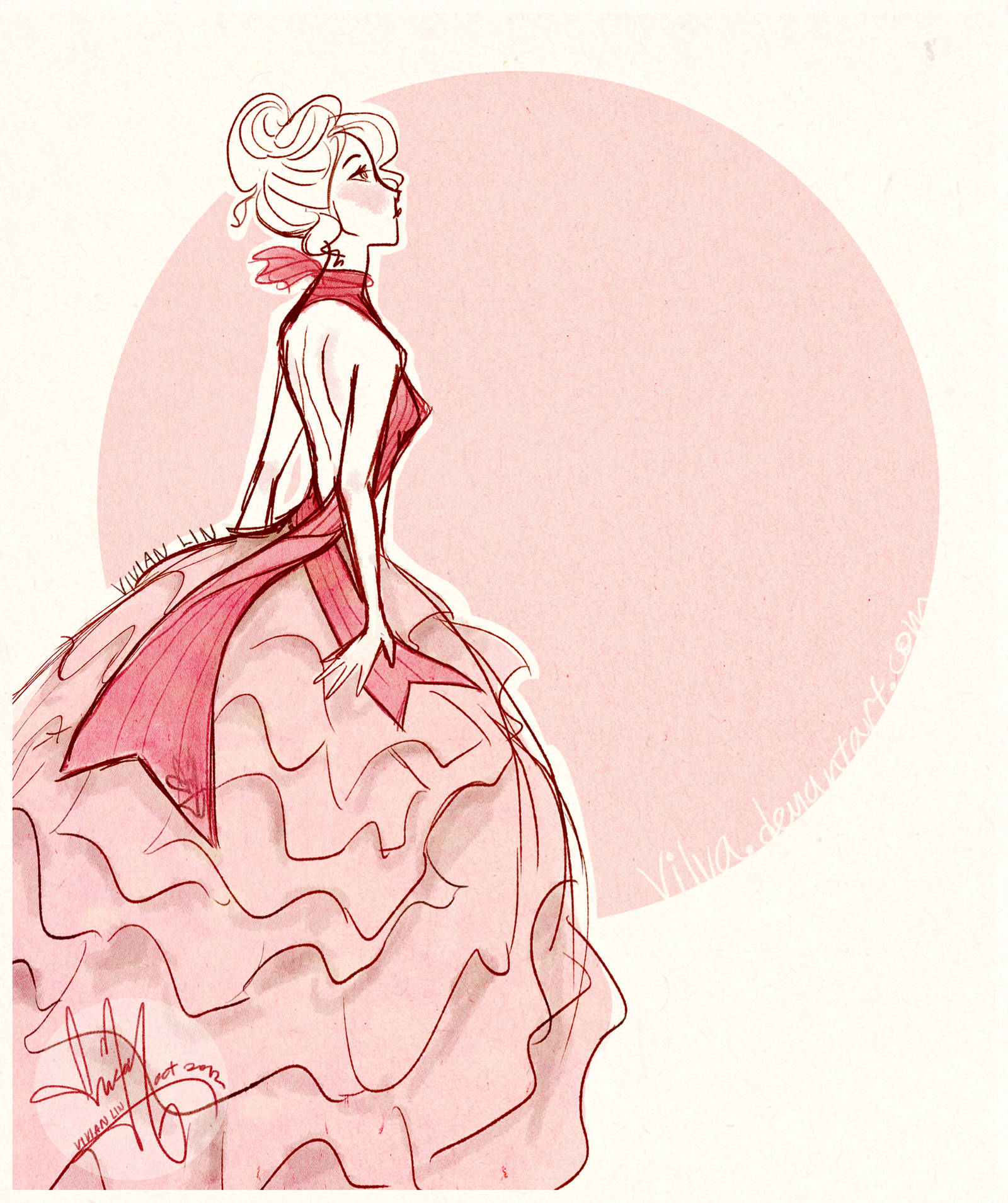 Of pink ribbons and hope by Vilva