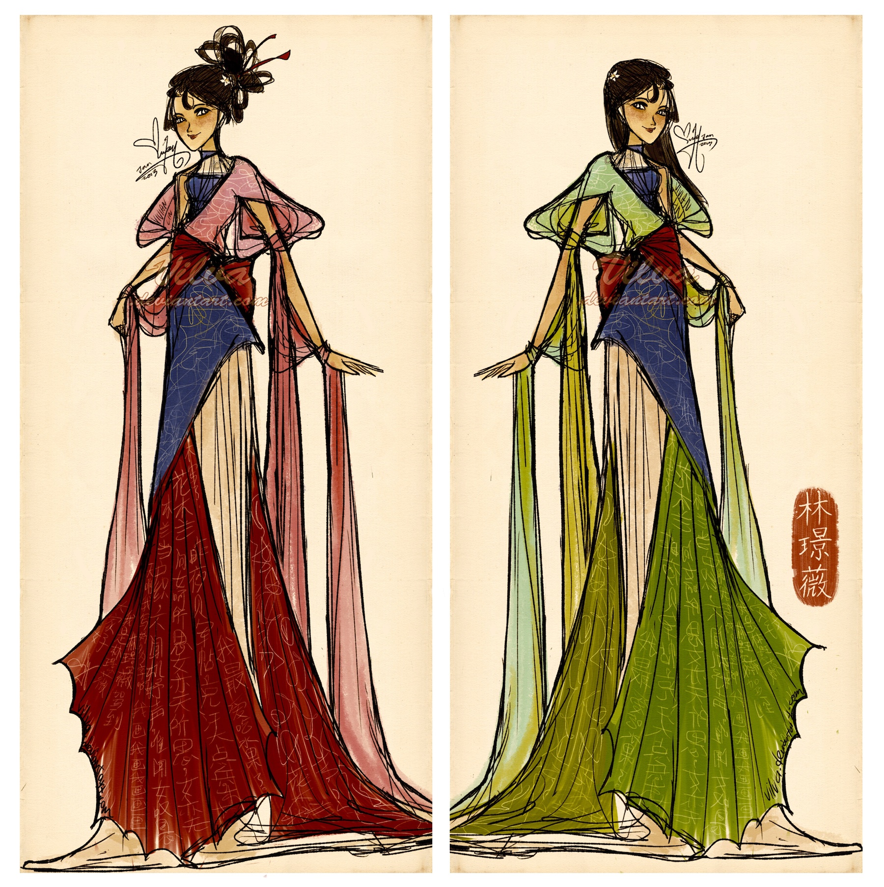 When will my reflection show? (Mulan dress design)