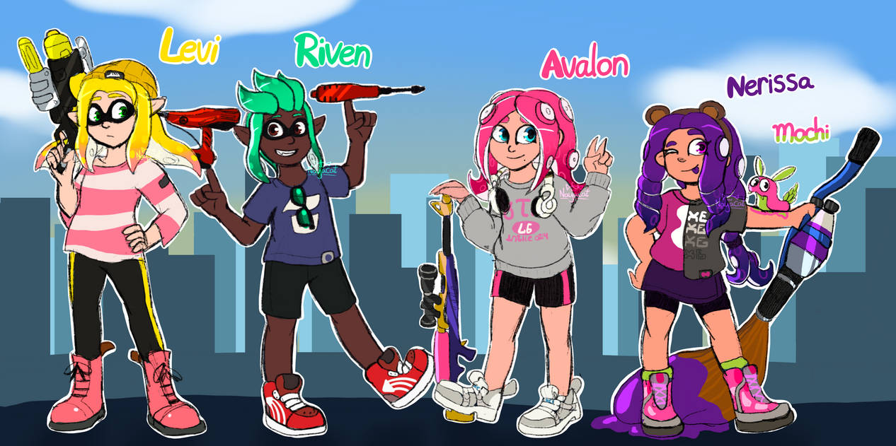 My splatoon characters by NayaCat on DeviantArt