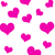 Pink and White Hearts Avatar