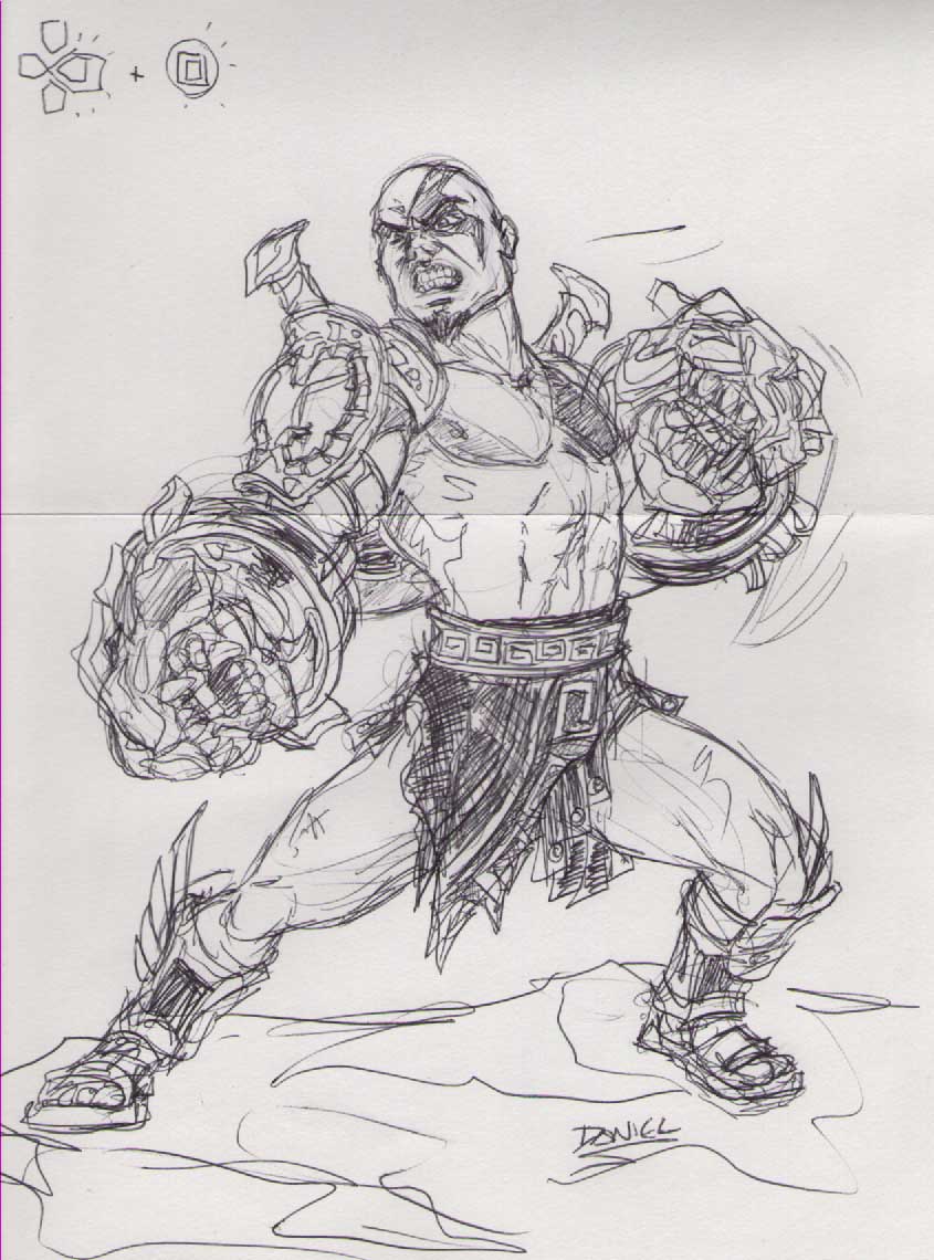 Kratos y Tyr by wingzerox86 on DeviantArt