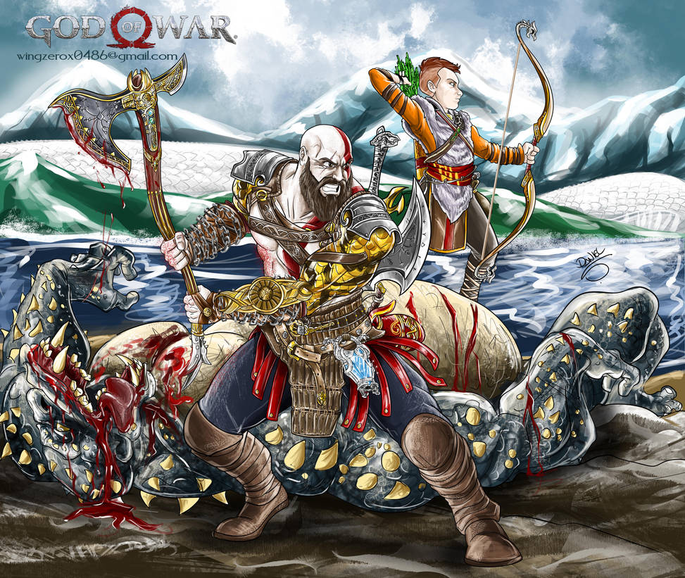 Kratos y Tyr by wingzerox86 on DeviantArt