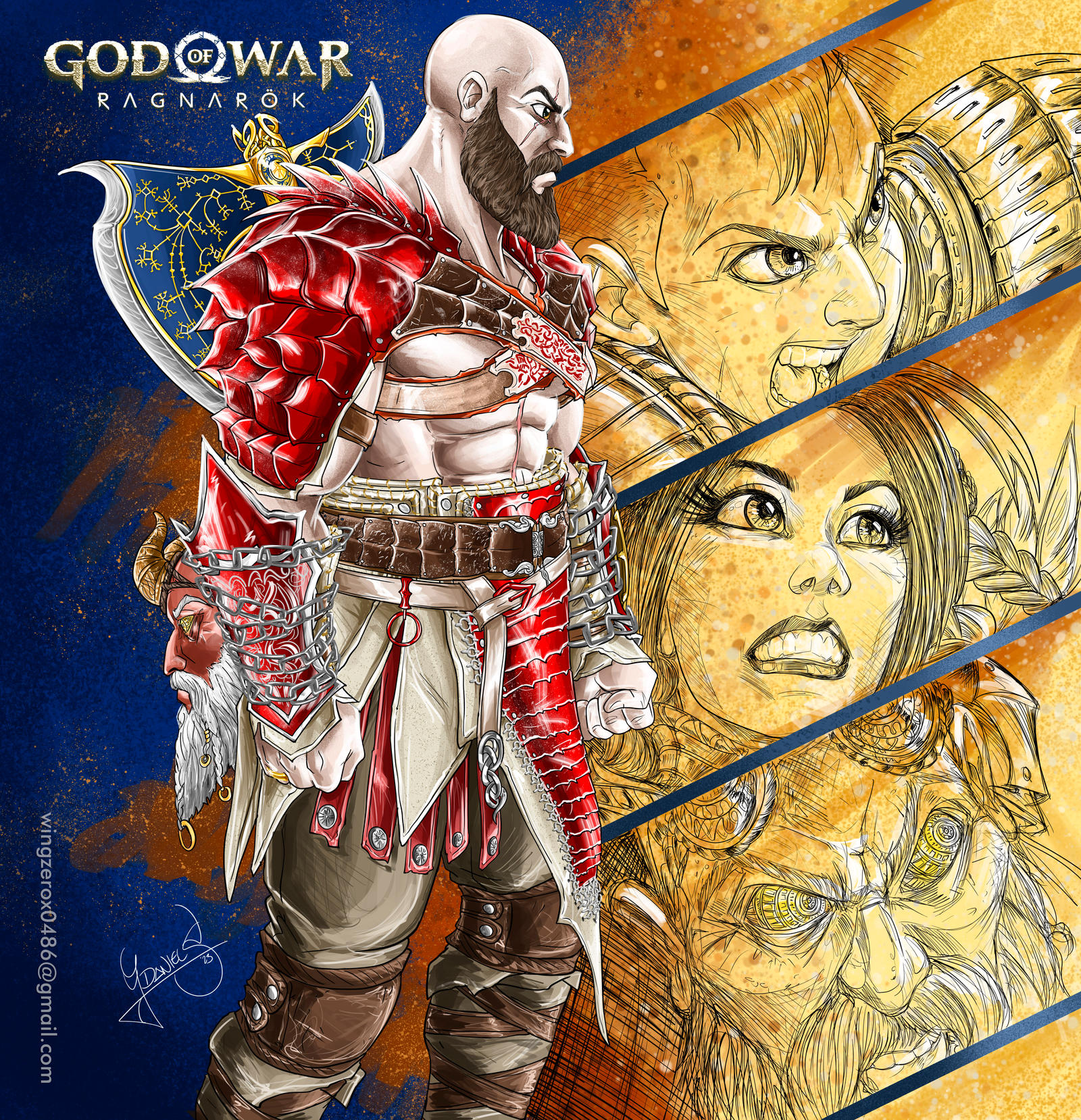 Thor God of War by wingzerox86 on DeviantArt
