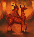 Daily Llama Project - Devillama by TrollGirl