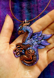 Fairy Dragon Pendant by TrollGirl