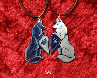 Wolfheart Pendants by TrollGirl