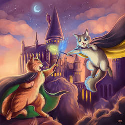 Cat Wizard Battle