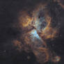 Carina Nebula (NGC3372) in the Hubble Palette