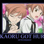 Kaoru got hurt!