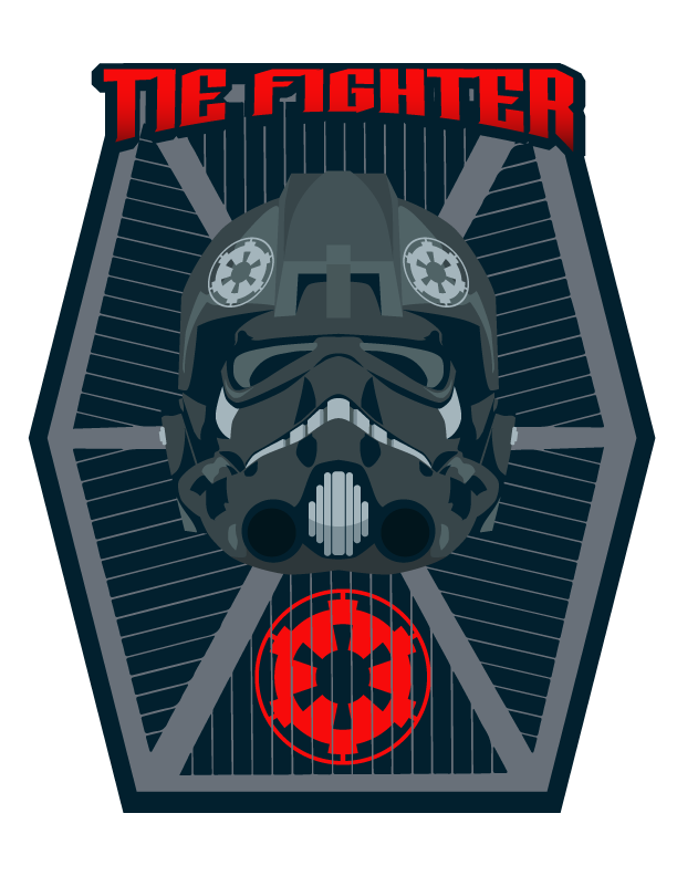 Tie Fighter Abzeichen Icon Star Wars Kuriertasche Neu