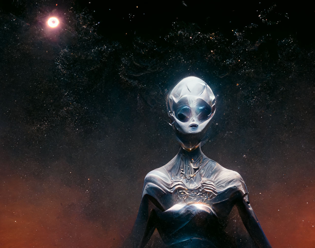 Silver alien by KavellionAI on DeviantArt