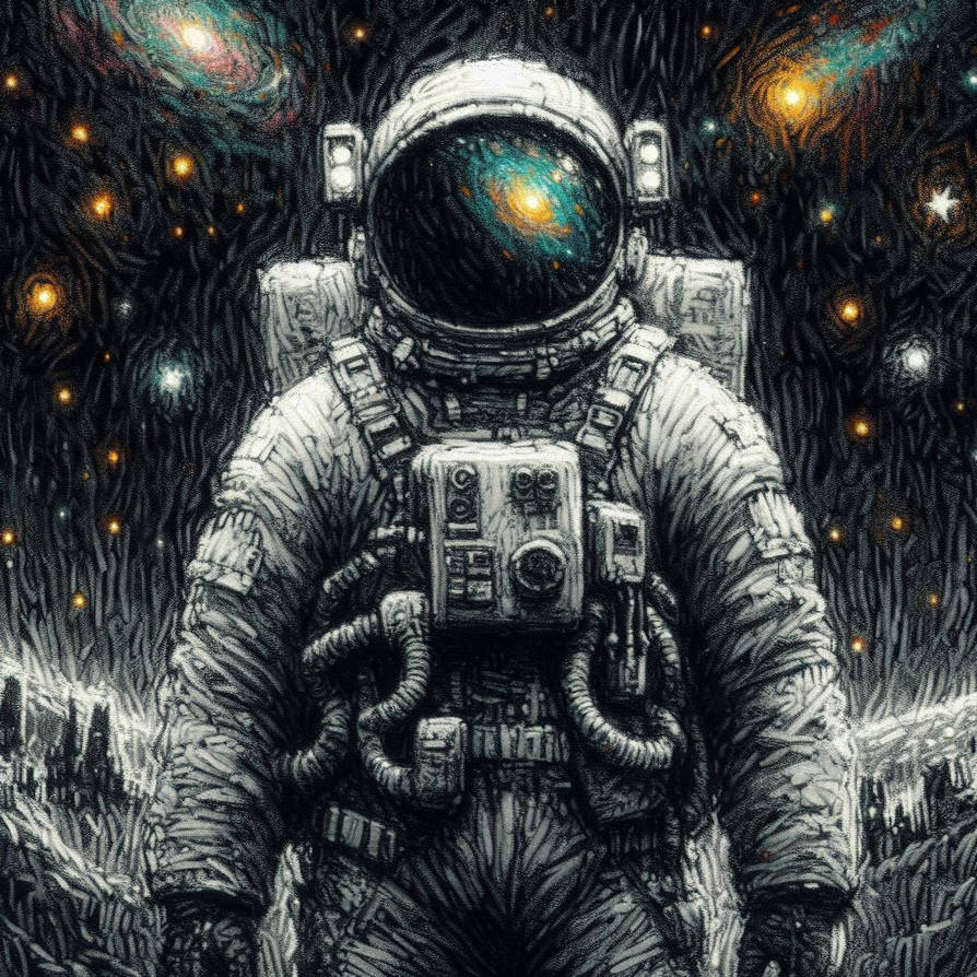 Calm Spaceman Spaceman, Cosmic Sky by Simca6 on DeviantArt