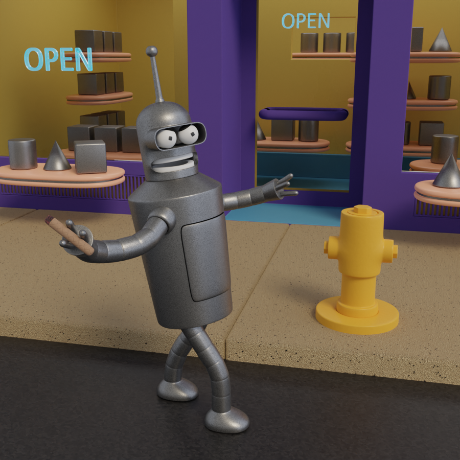 Bender Code Heaven Bender 3D by fcharr on DeviantArt