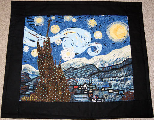 Van Gogh Starry Night Fusion Quilt