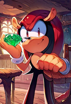 Mighty with a Chaos Emerald