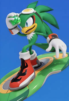 Jet with a Chaos Emerald