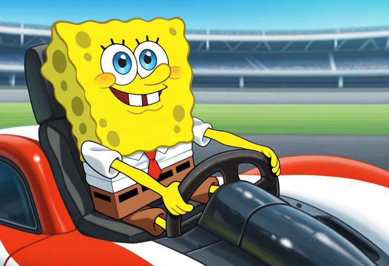 Spongebob Rode Way SpongeBob ready to race by MITH1010 on DeviantArt