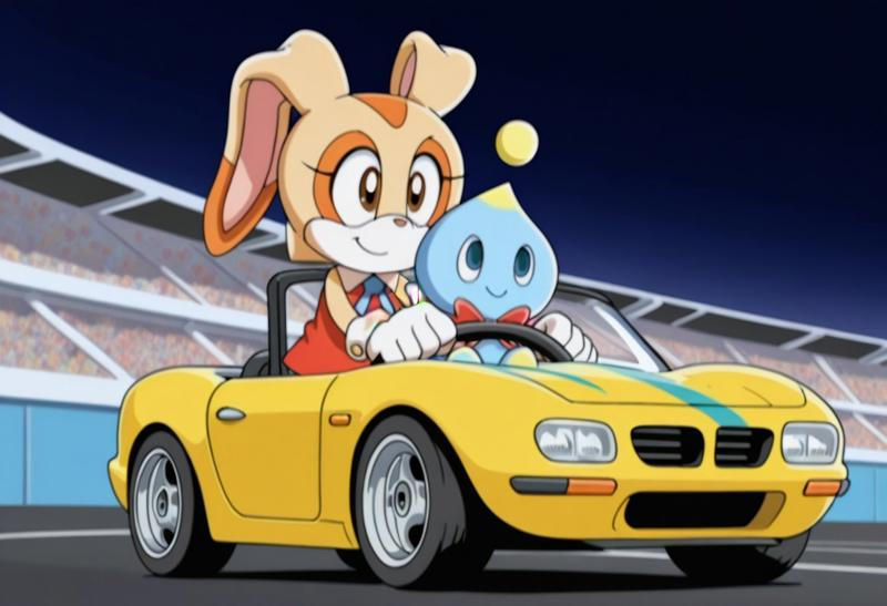 Cream The Rabbit Racing Cream and Cheese ready to race by MITH1010 on DeviantArt