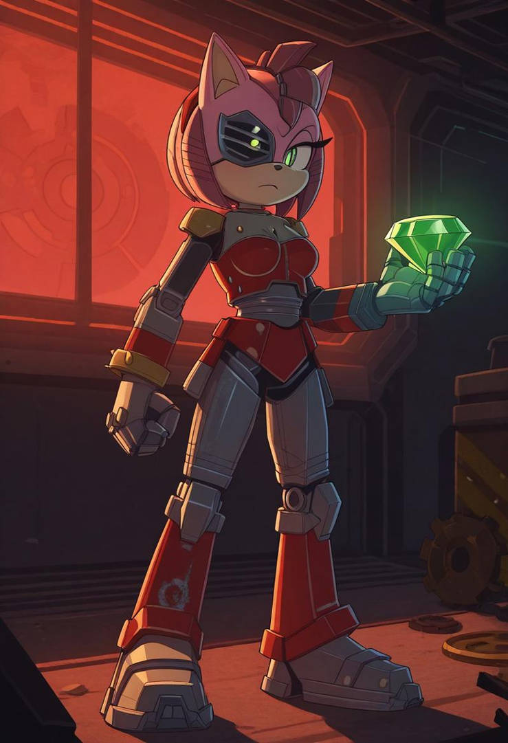 Rustey Rose Rusty Rose with a Chaos Emerald by MITH1010 on DeviantArt