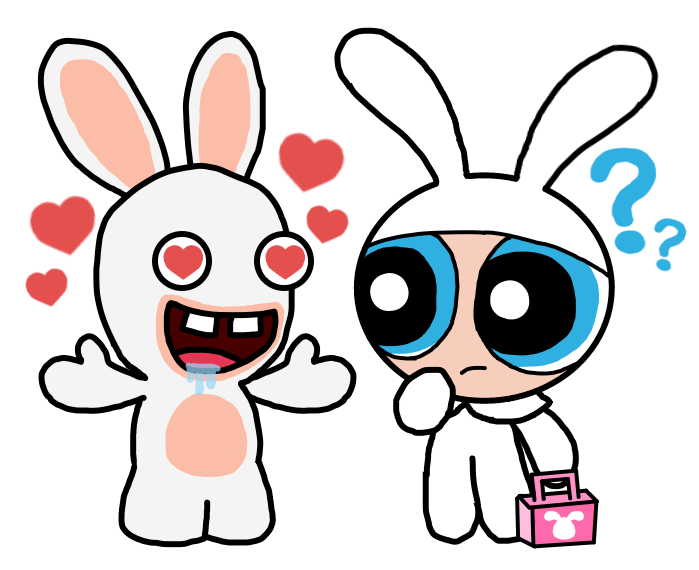 Harmony Bunny and a Rabbid by SuperMurrio on DeviantArt