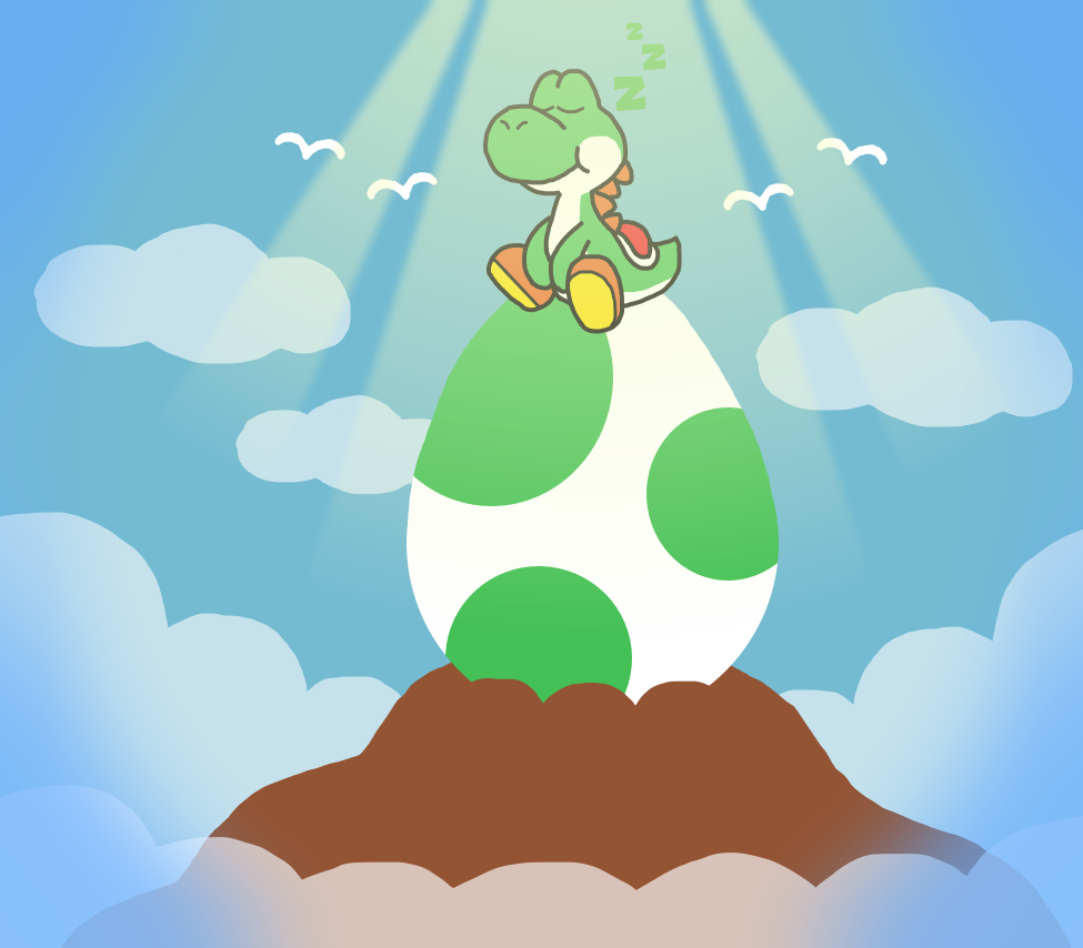 Yoshi Egg Sticker - Yoshi Egg Bounce - Discover & Share GIFs