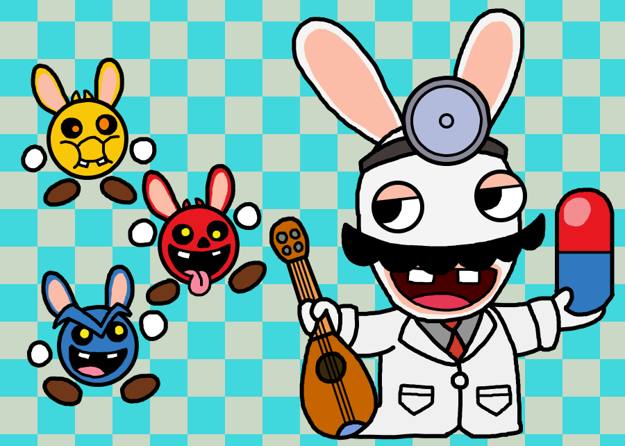 Doctor Rabbid Dr. Rabbid Mario by SuperMurrio on DeviantArt