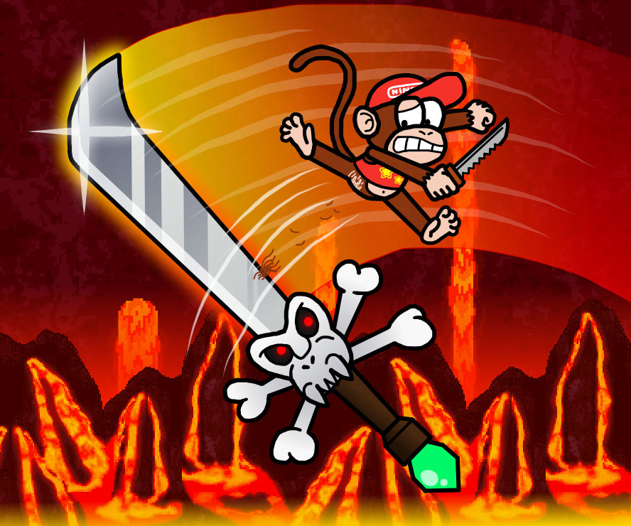 Monkey Knife Fight by SuperMurrio on DeviantArt