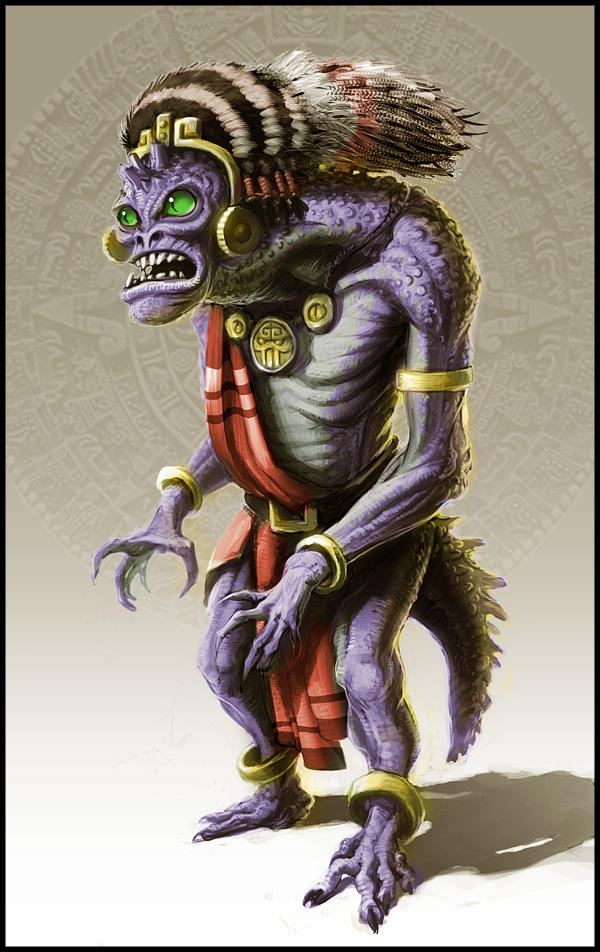 Aztec Shinigami Aztec Alien Shaman by RyanLovelock on DeviantArt