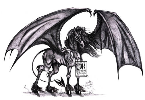 Realistic Daemon The Dragon Horse