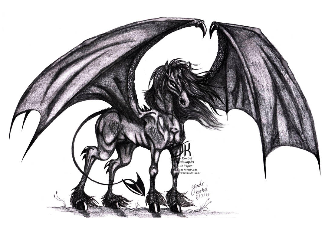Realistic Daemon The Dragon Horse by Jade-Viper