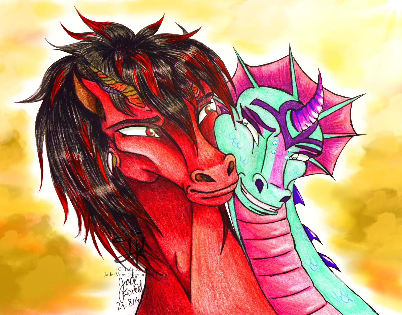 Daemon the Dragon Horse 2 by Jade-Viper on DeviantArt