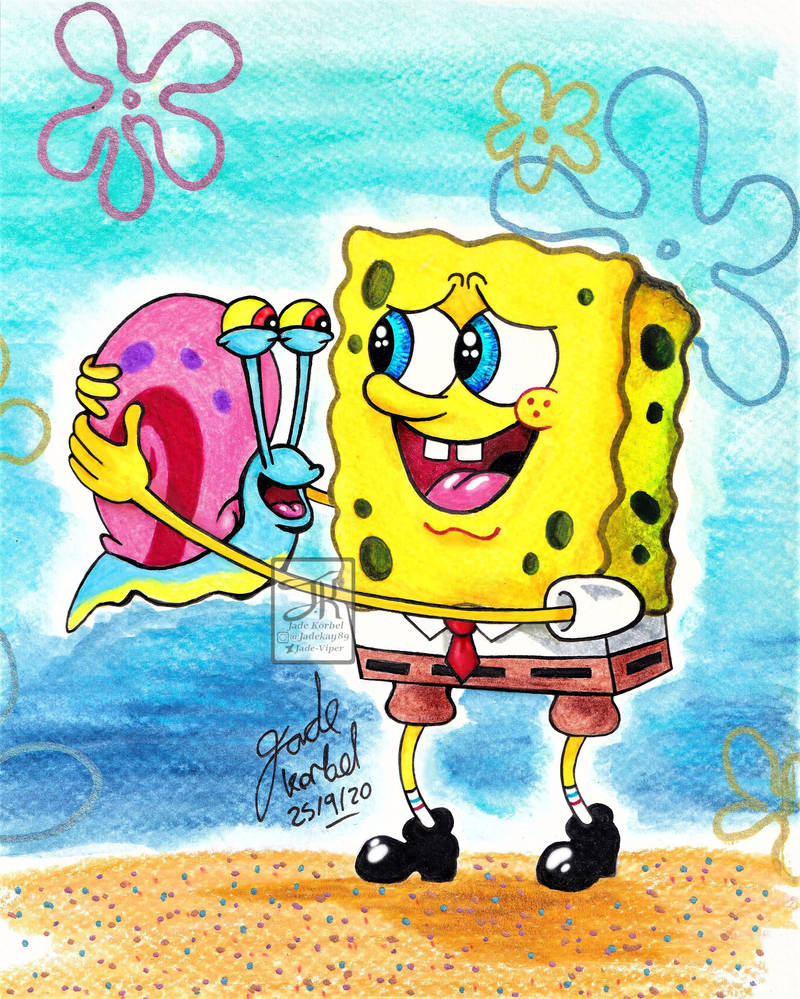 Spongebob and Gary by Jade-Viper on DeviantArt