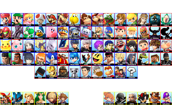 Smash Bros 6 Roster by BattleBotsRapBattles on DeviantArt
