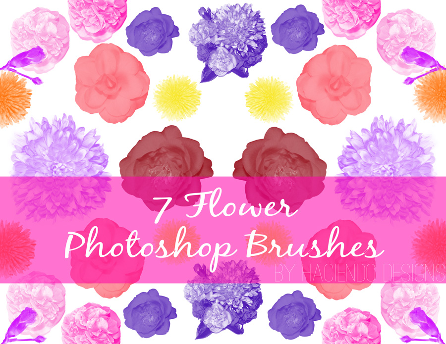 7 Flower Brushes for Photoshop CS5