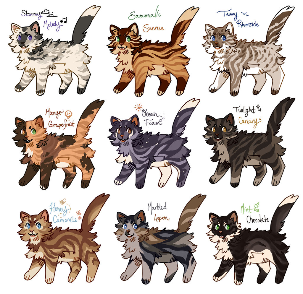 cat adopts! closed by aleskay on DeviantArt