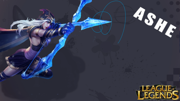 Ashe League Of Legends Wallpaper 1366x768