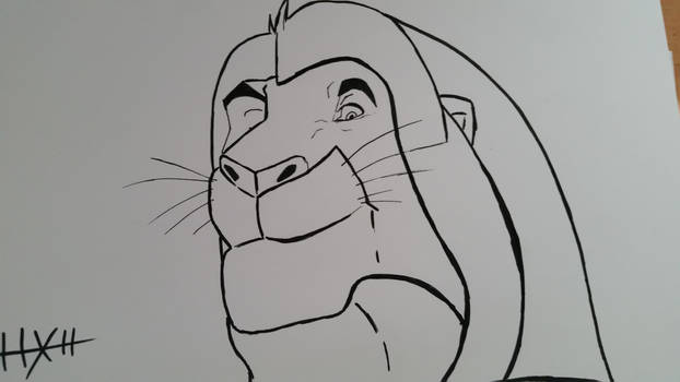 Drawing Week 3/4 - Mufasa