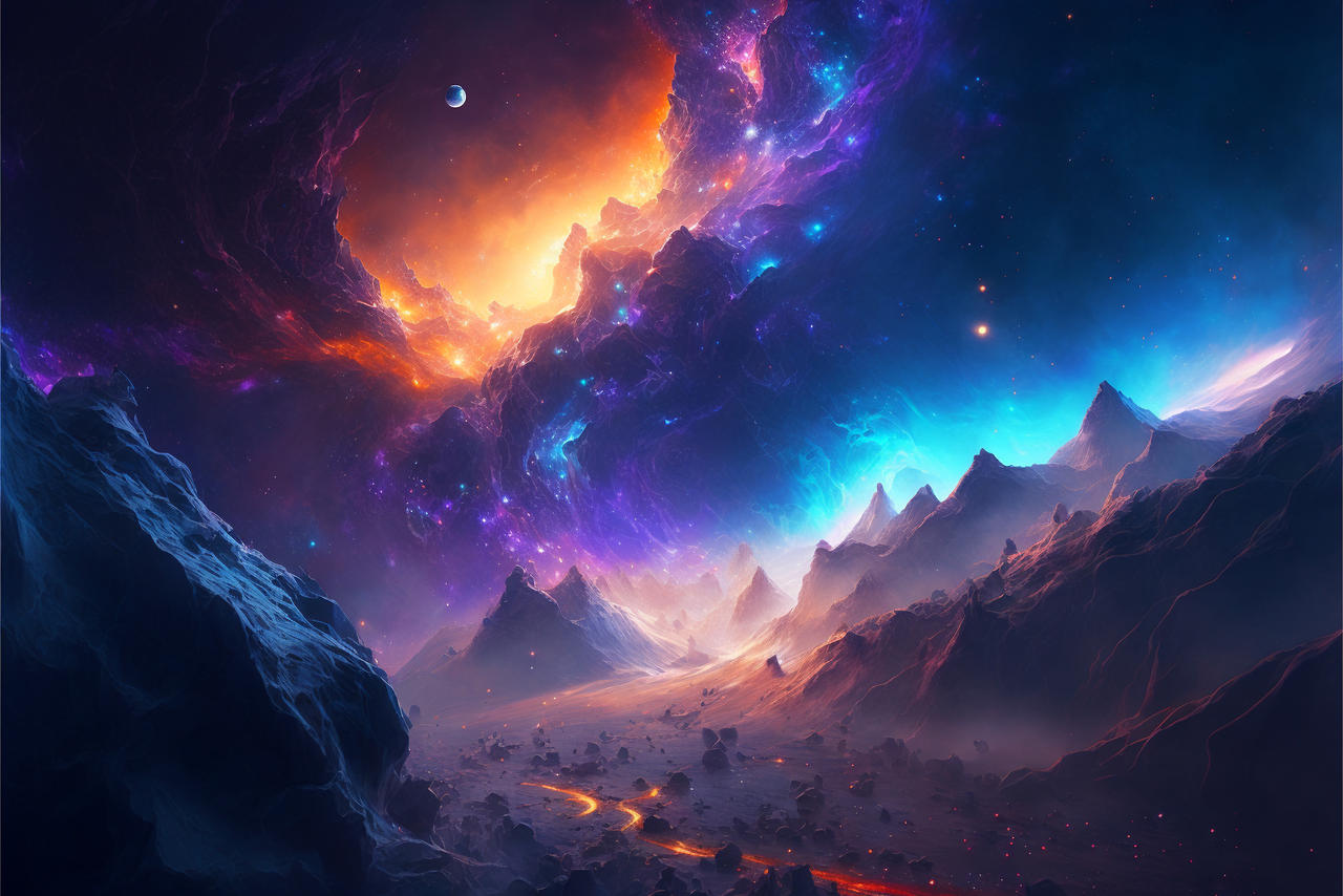 Fantasy landscape series - Space by DOLBOZHUY on DeviantArt