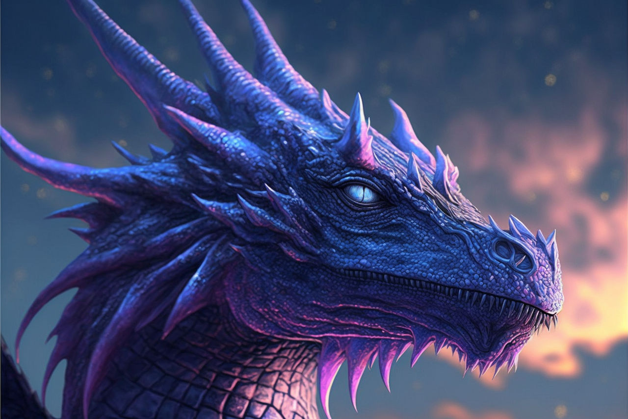 Fantasy blue dragon by DOLBOZHUY on DeviantArt