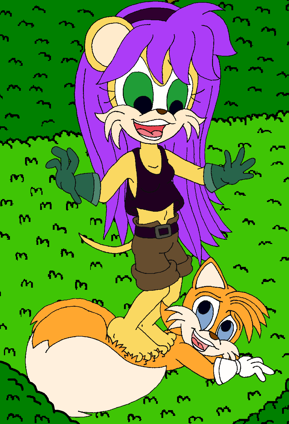 Commission For Footpaws123 Mina And Tails