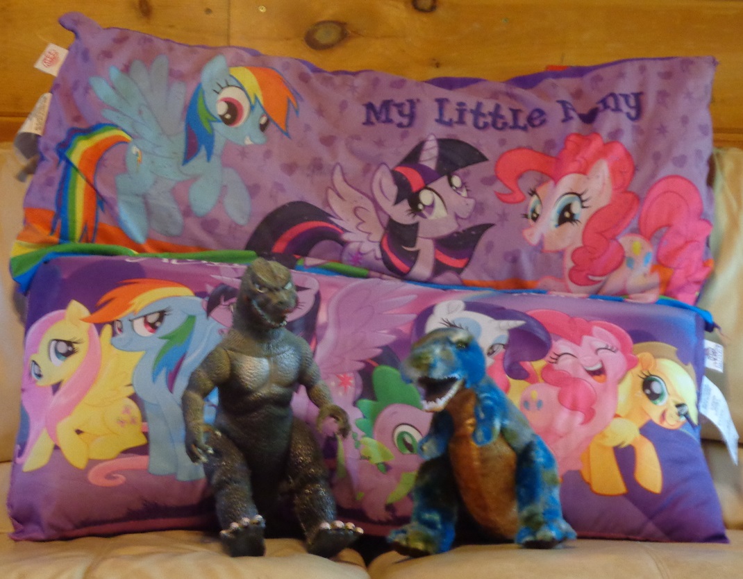 Godzilla and freind likes ponies