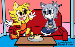 Tea time for Sunny and Luna