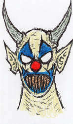 A Demonic Clown Straight From The Circus Of Hell by MrDodge1997