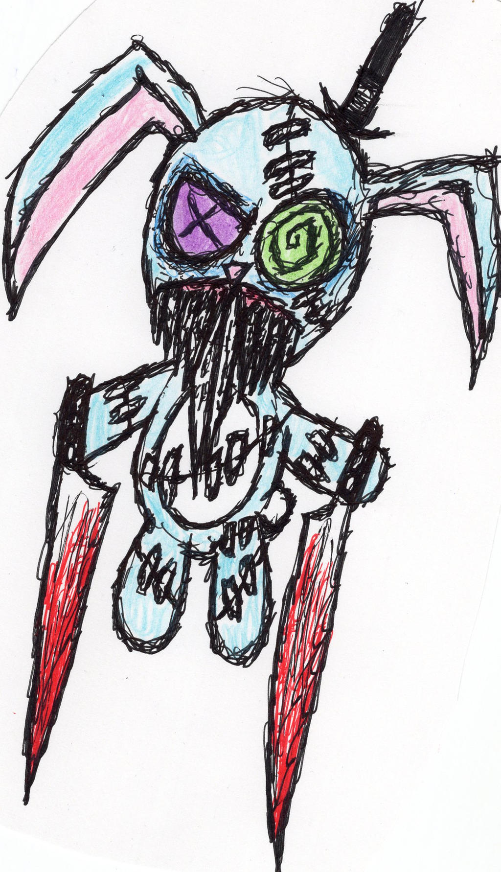 Dodgy Rabbit Bunny Rabbit with Duel Knives by MrDodge1997 on DeviantArt